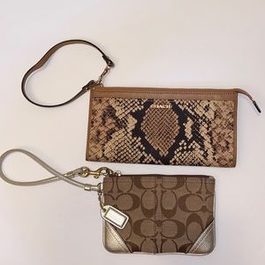 Coach wallet wristlet lot